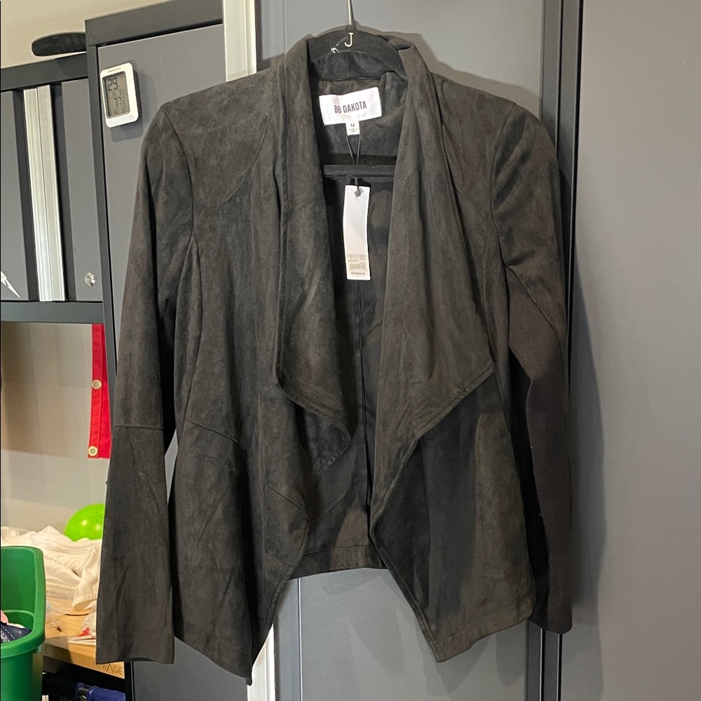 BB Dakota Women's Black Draped Blazer